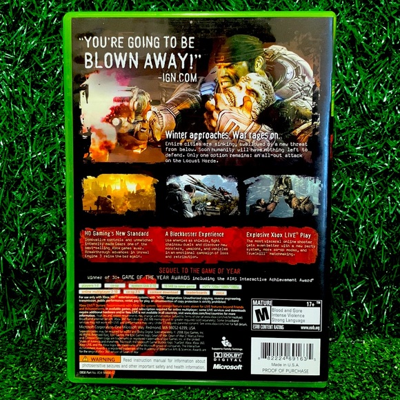 Xbox 360 GEARS OF WAR 2 🔥 - Picture 2 of 5